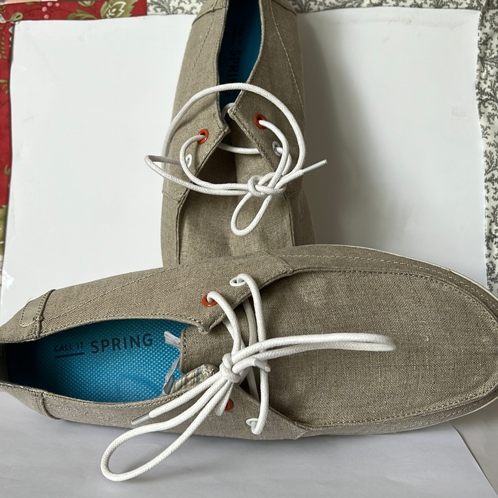 Call it spring 10.5 men shoes - new in box shelman beige.